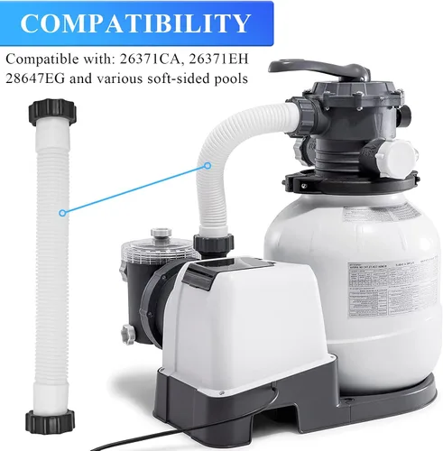 Miniatura 2 de 11535 Manguera de bomba de filtro de arena para piscina para manguera de interconexión Intex para bombas de filtro de arena de 16 pulgadas y apta