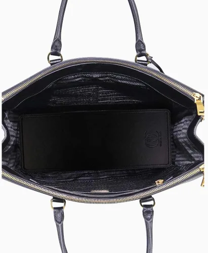 Miniatura 2 de Vegan Leather Bag Base Shaper in Black Color Compatible for the Designer Bag Saffiano Executive
