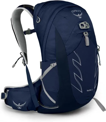 Miniatura 4 de Osprey Talon 22L Mochila de senderismo para hombre con cinturón de cadera, color azul cerámica, S/M