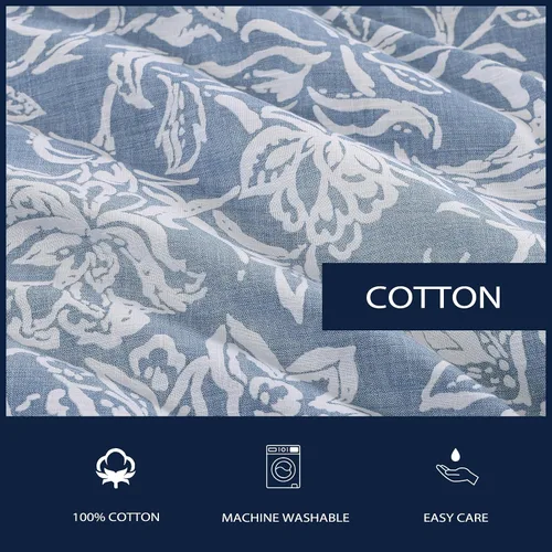 Miniatura 7 de Nautica Juego de edredón individual, ropa de cama reversible con funda a juego, decoración floral para habitación, artículos esenciales para Tortola
