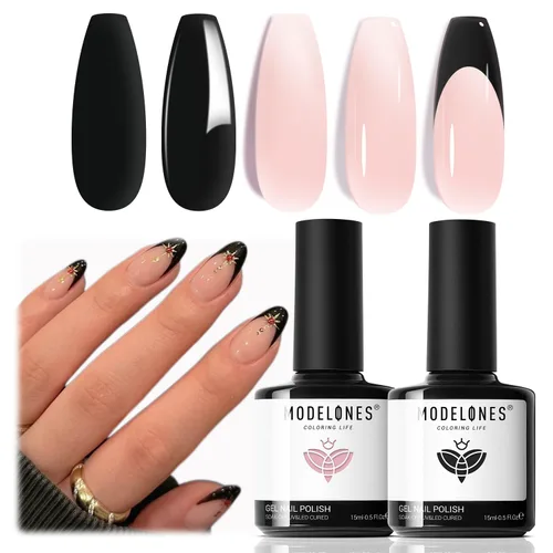 Miniatura 16 de modelones Juego de Base y Capa Superior para Esmalte de Uñas en Gel, 3 Piezas Base de Goma y Capa Superior de Gel Transparente Brillante y Mate a