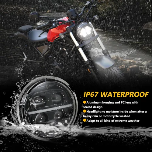 Miniatura 6 de Conjunto de faros delanteros LED para Rebel CMX500 20-24, faro delantero con luz alta y baja para Honda Rebel CMX500 ABS SE 20-2024 Accesorios
