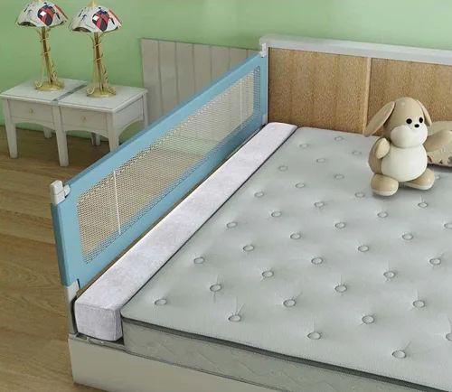 Miniatura 2 de YURRO Cojín rectangular de espuma viscoelástica suave para colchón de pared, protector de cama, extensor de colchón de cama Queen/King, 3.9 in/5.9
