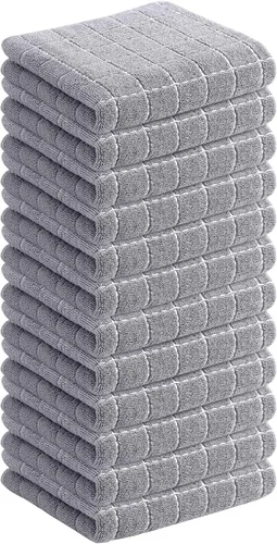 Miniatura 189 de Homaxy Paños de cocina 100% algodón de felpa, toallas de cocina ultra suaves y absorbentes para la cocina, adecuadas para secar y lavar platos