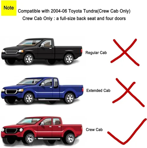 Miniatura 2 de 2 manijas interiores para puerta del lado del conductor y del pasajero para Toyota Sequoia 2001-07, Avalon 2000-2004, Tundra 2004-2006 - Solo cabina
