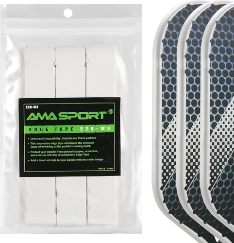 PICKLETECH Cinta de protección de pala de pickleball – Protector de borde de cabeza de paleta – Cinta de protección de borde de raqueta ajuste Blanco