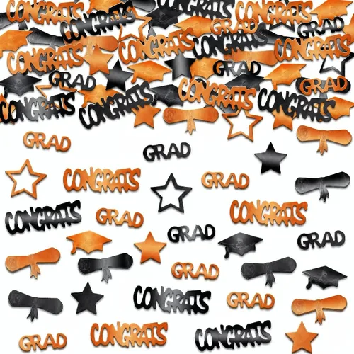 Miniatura 11 de KatchOn, Confeti de graduación negro brillante 2026 – Paquete de 500 Confeti de graduación 2026 decoraciones de graduación 2026 Decoraciones