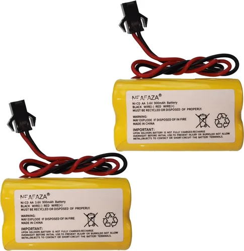 Miniatura 4 de Señal de salida NiCd de 3.6 V, 900 mAh, luz de emergencia, repuesto de batería compatible con Lithonia ELB B001 ELBB001 ELB-B001 Lithonia EU2 LED