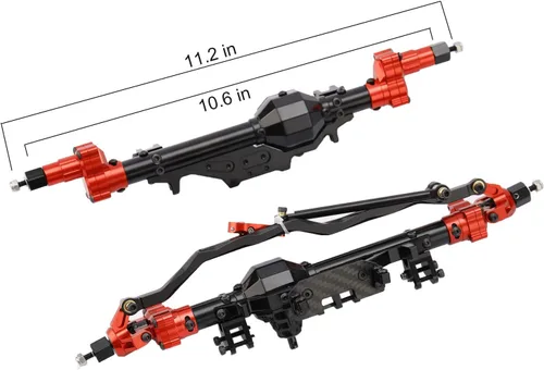Miniatura 2 de Último modelo Portal de aluminio Eje delantero y trasero para 1/10 Axial Wraith 90018 90048 90053 90018 90020 90045 90056 RR10 RC Model Crawler Car