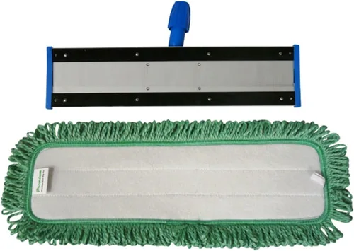 Miniatura 5 de Real Clean Trapeador profesional de microfibra comercial de 18 pulgadas con tres almohadillas de microfibra prémium de 18 pulgadas y 2 toallas