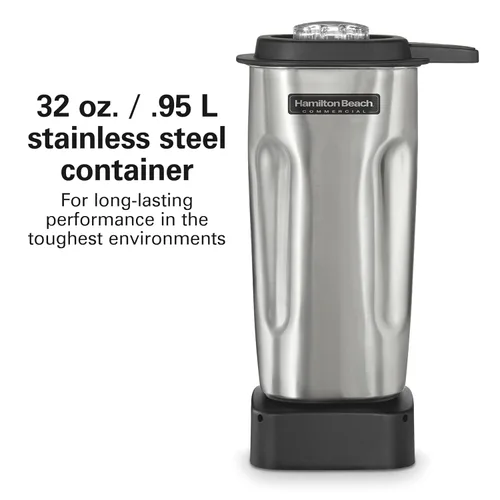 Miniatura 5 de Hamilton Beach Commercial HBB255S Rio - Licuadora de barra de acero inoxidable, 1.6 caballos de fuerza, capacidad de 32 onzas, certificado NSF