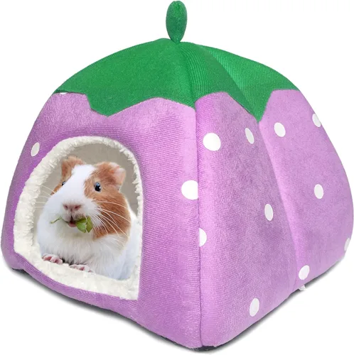 Miniatura 10 de Cama escondida de conejillo de indias, casa de conejo enano, accesorios para cuevas, acogedor escondite para conejito, erizo, hurón, chinchilla