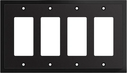 Miniatura 70 de Henne Bery Placa decorativa de pared con borde moderno, tapa de tomacorriente para cubrir enchufe, aleación de zinc maciza duradera