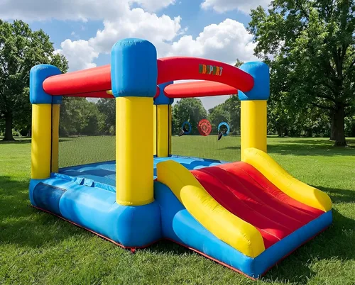 Casa inflable para saltar para niños de 3 a 8 años - Zona de salto más grande de 2.01m x 2.56m, castillo inflable para saltar para niños grandes con