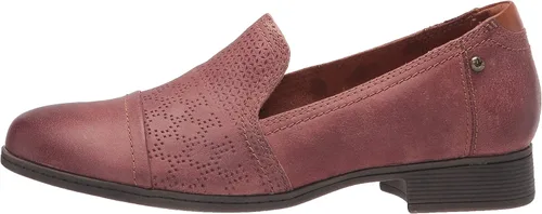 Miniatura 8 de Cobb Hill Crosbie - Mocasines sin cordones para mujer, Rojo, 7 ancho