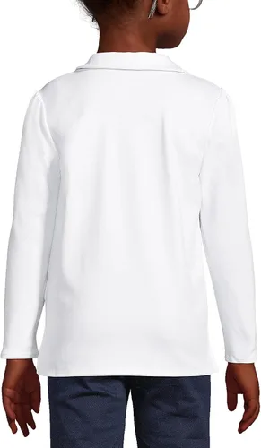 Miniatura 4 de Lands' End Polo de manga larga con cuello Peter Pan para niñas