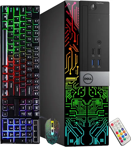 Miniatura 2 de Dell Computadora OptiPlex 3060 SFF RGB, Intel Core i5-8500, RX 550 4GB GDDR5, 16GB RAM, 512GB NVMe, 1TB HDD, monitor HDMI de 22 pulgadas