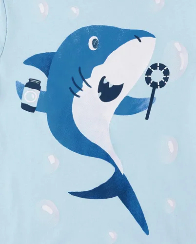 Miniatura 4 de The Children's Place Baby-Boys and Toddler Dino,Animals,Sharks Short Sleeve Graphic T-Shirts,3 Pack