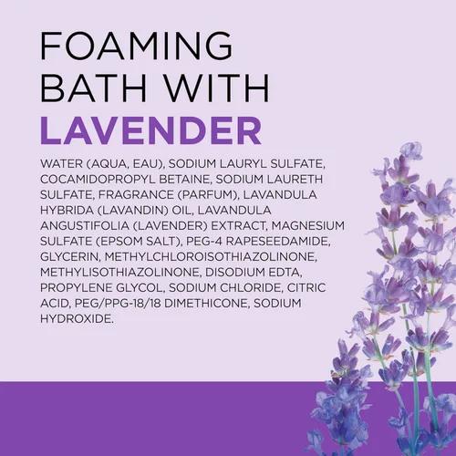 Miniatura 10 de Dr Teal's Baño espumoso con sal pura de Epsom, calma y duerme con lavanda, 34 onzas líquidas (paquete de 2)