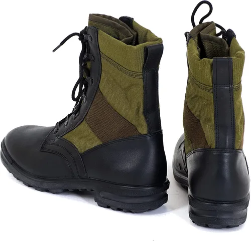 Miniatura 4 de Botas originales de la selva del ejército alemán para los hombres - BALTES Botas militares de los hombres negroverde - Botas de combate de cuero