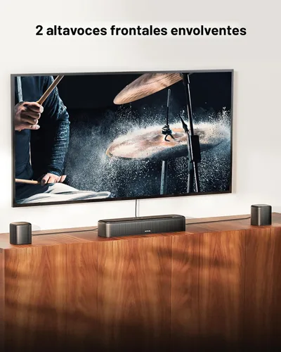 Miniatura 4 de ULTIMEA Barra de sonido de 7.1 canales con Dolby Atmos, sistema de sonido envolvente para TV con 4 altavoces envolventes, barra de sonido para Smart