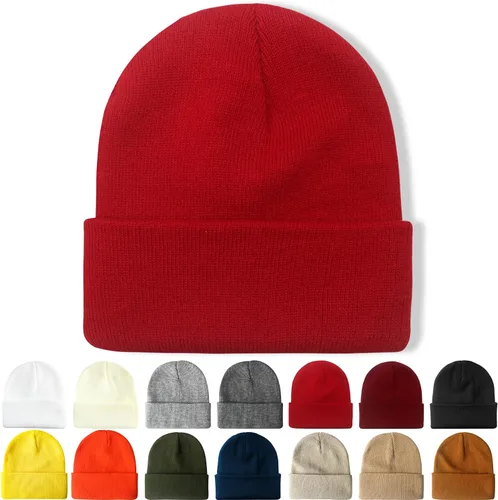 Miniatura 19 de NPQQUAN Beanie for Men Women Winter Hats for Mens Beanie Cuffed Knit Beanies Skull Cap