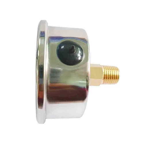 Miniatura 4 de Manómetro de presión de 1/4" NPT, lleno de glicerina, esfera de 2 1/2 pulgadas, 0-30 psi, caja de acero inoxidable 304, montaje trasero central