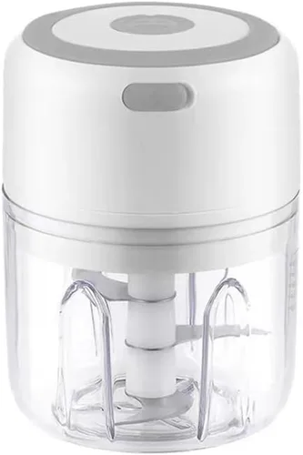 SagaSave Mini picadora de ajo, potente picadora de ajo, picadora eléctrica de alimentos y cebolla, prensa de ajo, pequeño procesador de alimentos,