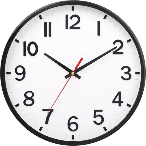 Miniatura 19 de Wall Clock, Modern 8 Inch Small Wall Clocks Battery Operated, Silent Non-Ticking Analog Classic for Office, Home, Bathroom, Kitchen, Bedroom