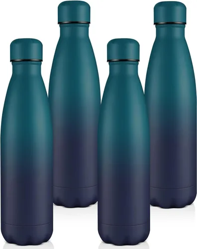 Miniatura 42 de Volhoply Botellas de agua aisladas de 25 onzas, paquete de 1/2/4, termo de acero inoxidable de doble pared que mantiene el frío y el calor, botella