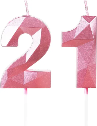 Miniatura 210 de Velas de cumpleaños número 15, velas número 15, velas de feliz cumpleaños de oro rosa para pastel, decoraciones de cobertura de pastel de diseño 3D