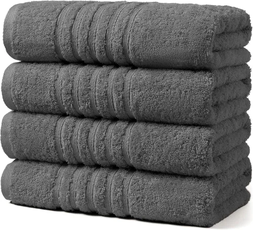 Miniatura 19 de Aibaser Toallas de mano - 16x30 pulgadas - Toallas de mano ligeras y altamente absorbentes para baño, viaje, gimnasio, ducha y spa (Azul)