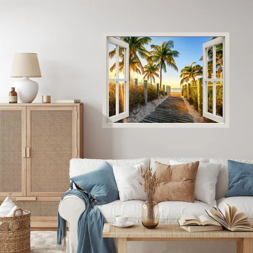 Miniatura 28 de wall26 Adhesivo de pared extraíble/mural de pared Spring on the Plains Creative Window View Decoración de pared - 36 x 48 pulgadas Primavera