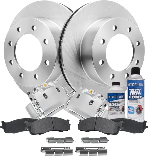 Miniatura 55 de Detroit Axle - Rotores de freno para Chrysler 200 2015 2016 2017, Rotores de freno de disco de reemplazo: 12.01" pulgadas delantero y 10.95