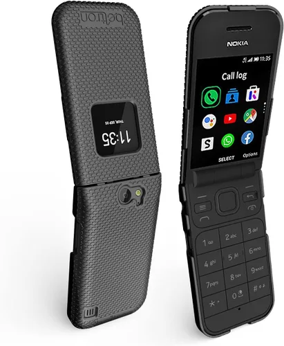 Miniatura 3 de BELTRON Funda para Nokia 2720 V Flip Phone, funda protectora a presión (Verizon 2720V) - Negro