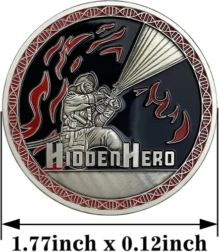 Miniatura 4 de Bomberos Challenge Coin First Responder Bombero Medallón de Coleccionista