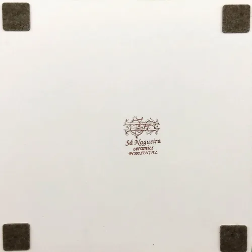 Miniatura 5 de Salvamanteles cuadrados de azulejos de cerámica portuguesa pintados a mano hecho en Portugal (TG8)
