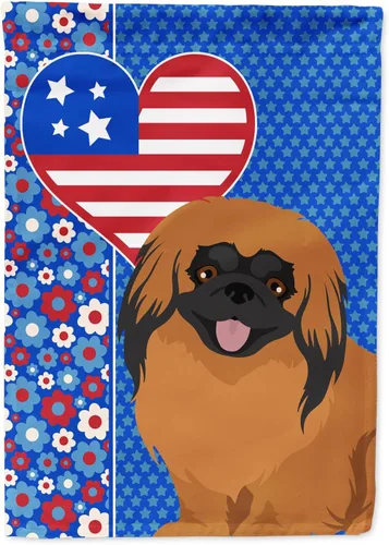Miniatura 105 de Caroline's Treasures WDK5119GF - Bandera de jardín americana de Airedale Terrier de Estados Unidos, color negro y tostado, bandera decorativa