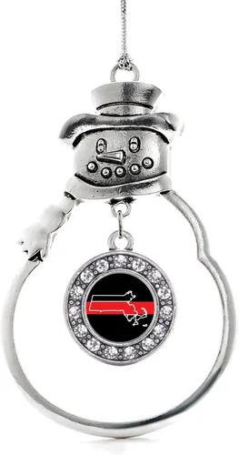 Miniatura 15 de Inspired Silver - Roller Queen - Adorno de Navidad plateado - Adorno circular para árbol de Navidad con circonita cúbica - Decoración colgante