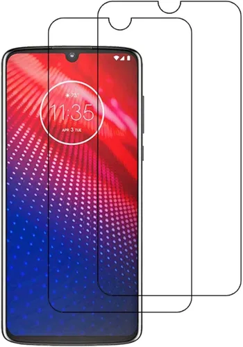 [Paquete de 2 para Motorola Moto Z4 XT1980 6.4 pulgadas XT1980-3 XT1980-4 Protector de pantalla de vidrio templado 9H High Clear Frontier Film