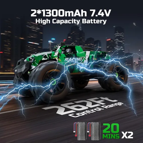 Miniatura 4 de 36KMH 1:18 Coche de Control Remoto RC Coches Camión para Adultos Niños de 8 a 12 años, Vehículo Eléctrico Todo Terreno 4X4 de Alta Velocidad