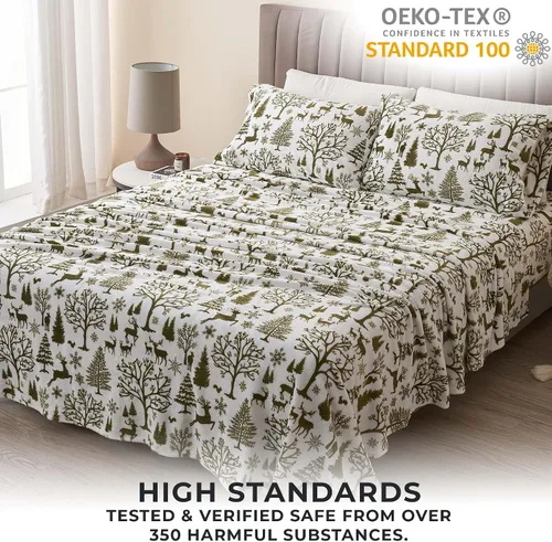 Miniatura 6 de Great Bay Home- Juego de sábanas de microvellón de terciopelo extrasuave de lujo, c/bolsillo profundo, no hacen bolitas, colecc. de sherpa de 05