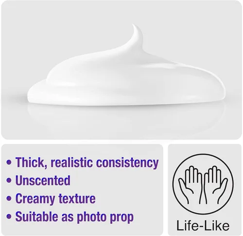 Miniatura 3 de Lubricante blanco cremoso grueso a base de agua, sin perfume, 8.3 onzas líquidas, hipoalergénico suave y resbaladizo para parejas, fabricado