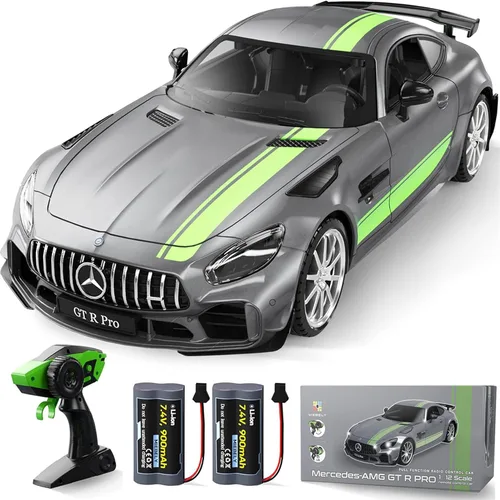 Miniatura 8 de MIEBELY Coche de Control Remoto, Mercedes Benz 1/12 Escala Oficial Autorizado GT R Pro Coches RC 7.4V 900mAh Batería Recargable 2.4Ghz Coches RC