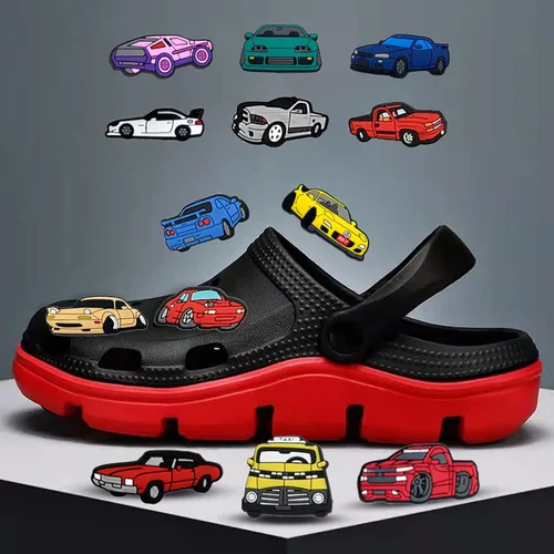 Miniatura 5 de 3640 dijes para decoración de sandalias de zueco, dijes de juegos de dibujos animados para regalo de cumpleaños, recuerdos de fiesta para niños