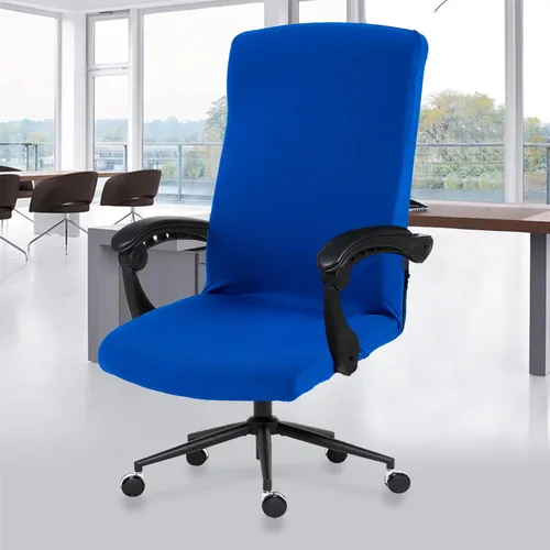 Miniatura 27 de Fundas elásticas para asiento de silla de oficina de escritorio - Funda universal de spandex para silla de computadora - Fundas removibles lavables