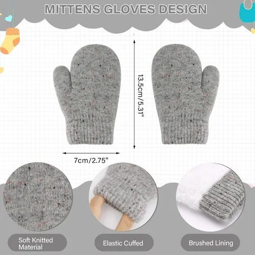 Miniatura 3 de Toddler Kids Winter Hats Gloves Scarfs Beanie Mittens Neck Warmer for 0 6 12 Months 1 2 3 4-10 Year Old Baby Girls Boys Gifts