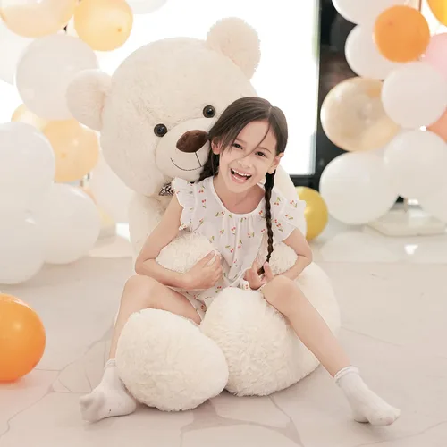 Miniatura 10 de Poutmac Oso de Peluche Gigante de 47 Pulgadas Animal de Peluche Marrón Gran Oso de Peluche Regalo de San Valentín para Novia Animales de Peluche