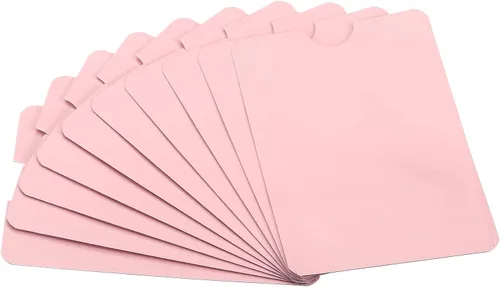 Miniatura 15 de PATIKIL Mangas de bloqueo RFID, fundas de aluminio para prevención de robo de identidad, fundas protectoras seguras para tarjetas de crédito, Negro