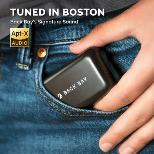 Miniatura 7 de Back Bay Audio Duet 50 Pro - Auriculares Bluetooth inalámbricos a prueba de sudor, batería de 130 horas de duración para iPhone, Android, mini